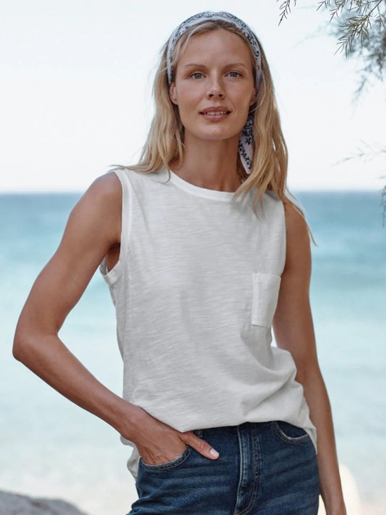 Garnet Hill Tops - Garnet Hill Weekender Crewneck Tank
